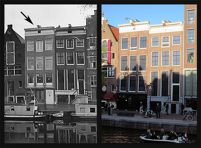 The “Anne Frank House” — then and now