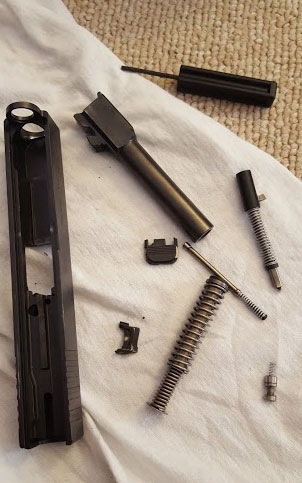 slide parts replaced, but disassembled